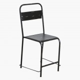 IRON CHAIR JAYA BLACK    - CHAIRS, STOOLS